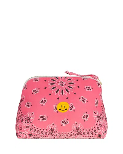 Call It By Your Name Large Bandana Vanity Bag In Pink