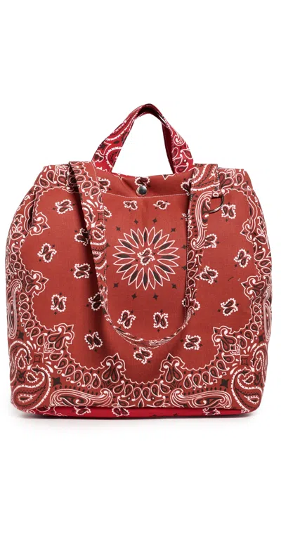 Call It By Your Name Maxi Bandana Tote Bag Vintage Red/real Red