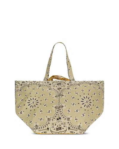 Call It By Your Name Maxi Basket Cotton Tote In Brown