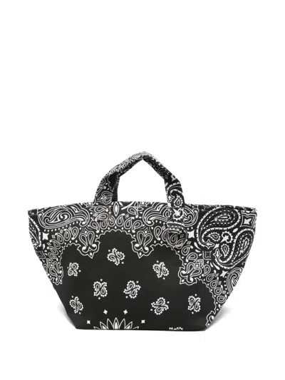Call It By Your Name Paisley-print Tote Bag In Black