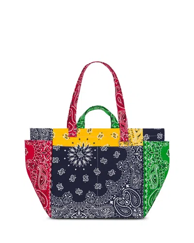 Call It By Your Name Sac Picnic Patchwork Cotton Tote - Exclusive In Multi