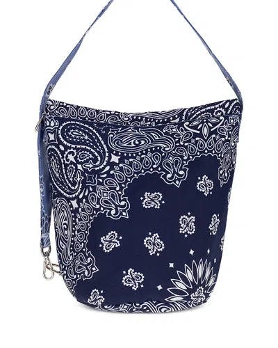 Call It By Your Name Sac Seau Medium Bandana Bucket Bag In Blue