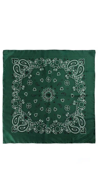 Call It By Your Name Silk Large Bandana Vert Boutielle