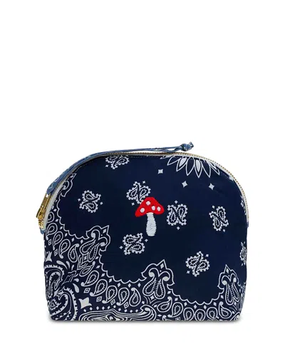 Call It By Your Name Small Bandana Vanity Bag In Blue