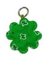 Call It By Your Name Trefle Four Leaf Clover Bag Charm In Multi