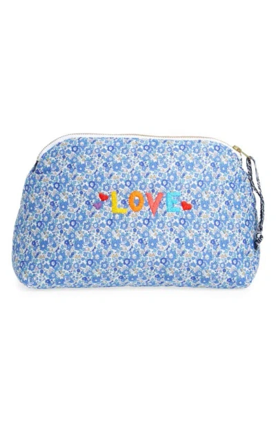Call It By Your Name X Liberty London Cosmetics Bag In Blue