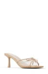 Call It Spring Bettie Bow Slide Sandal In Beige