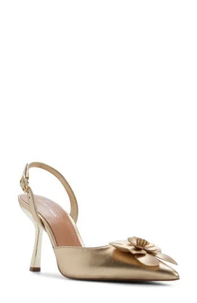 Call It Spring By Aldo Aeryss Slingback Pointed Toe Pump In Gold