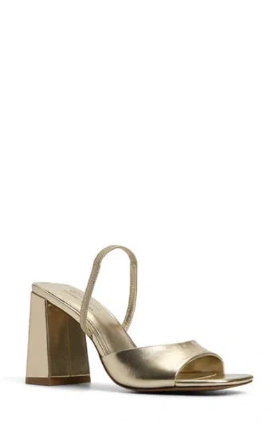Call It Spring By Aldo Chellsea Block Heel Sandal In Gold