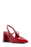 Call It Spring By Aldo Coquettte Slingback Pointed Toe Mary Jane Pump In Red