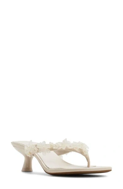 Call It Spring By Aldo Meadow Floral Kitten Heel Flip Flop In Neutral