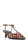 Call It Spring By Aldo Talaa Ankle Strap Pointed Toe Kitten Heel Pump In Brown