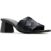 Call It Spring Dreaamy Block Heel Slide Sandal In Black