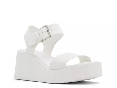 Call It Spring Merisa Platform Sandal In White