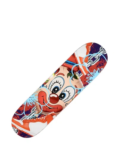Call Me 917 Clown-graphic Skateboard In Multi