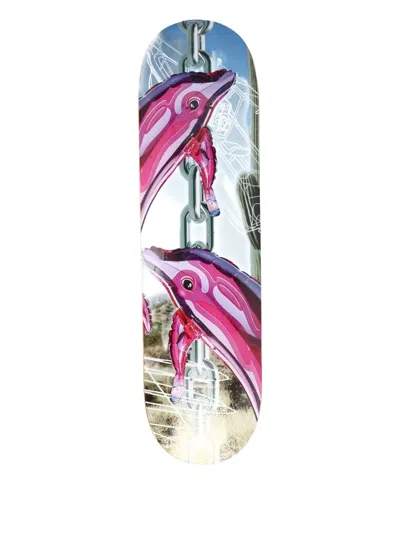 Call Me 917 Dolphin-motif Skateboard In Multi