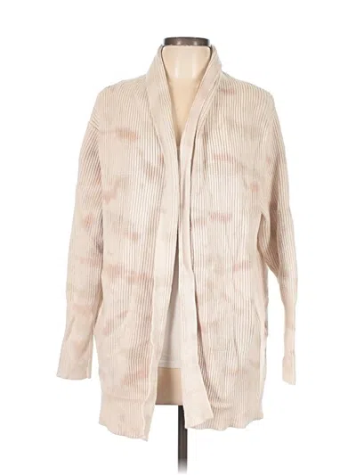 Pre-owned Calla Cardigan Sweater In Tan