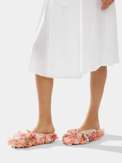 Calla Mono Aili Babouche Slippers Size: 39  Abask Luxury Gift In Multi