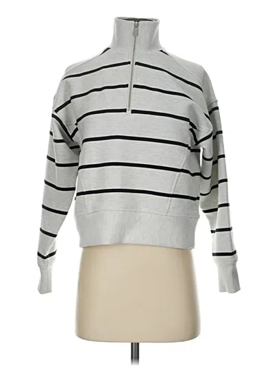 Pre-owned Calla Pullover Sweater In Silver