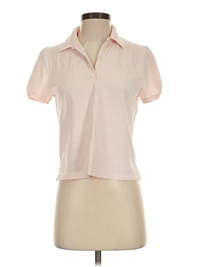 Pre-owned Calla Short Sleeve Blouse In Pink