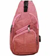 Calla Unisex Nupouch Anti-theft Daypack In Rose In Multi
