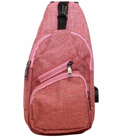 Calla Unisex Nupouch Anti-theft Daypack In Rose In Multi