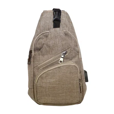 Calla Unisex Nupouch Anti-theft Daypack In Tan In Multi