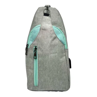 Calla Unisex Nupouch Daypack In Grey & Aqua In Multi