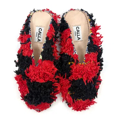 Calla Women's Black / Red Aili Babouches - Buffalo