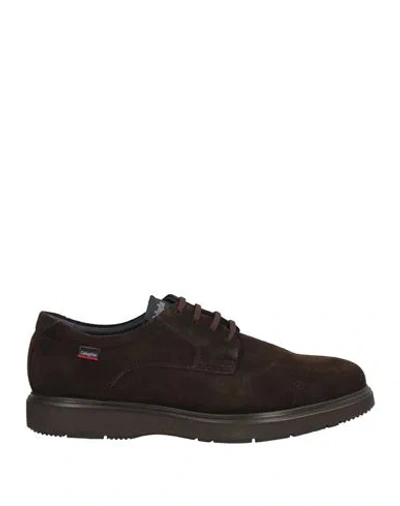 Callaghan Adaptaction Man Lace-up Shoes Dark Brown Size 7 Leather