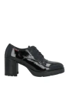 Callaghan Adaptaction Woman Lace-up Shoes Black Size 6 Leather In Black