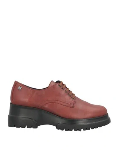 Callaghan Adaptaction Woman Lace-up Shoes Brown Size 10 Leather