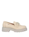 Callaghan Adaptaction Woman Loafers Beige Size 8 Leather