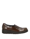 Callaghan Adaptaction Woman Loafers Brown Size 10 Leather In Brown