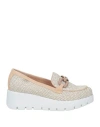 Callaghan Adaptaction Woman Loafers Ivory Size 8 Leather, Textile Fibers