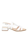 Callaghan Adaptaction Woman Sandals White Size 8 Leather In White
