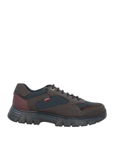 Callaghan Adaptaction Woman Sneakers Dark Brown Size 10 Leather, Textile Fibers