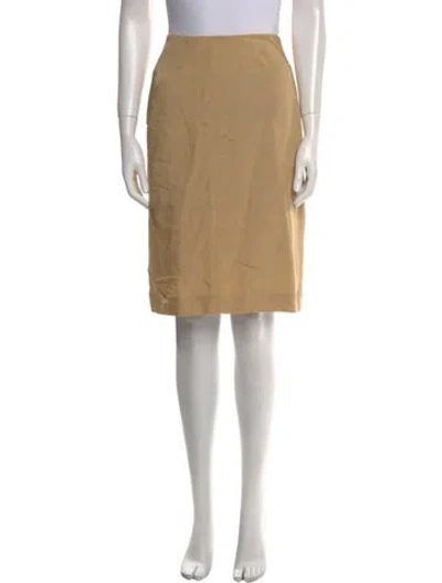 Pre-owned Callaghan Knee-length Skirt In Neutral