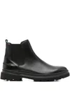 Callaghan Leather Chelsea Boots In Black