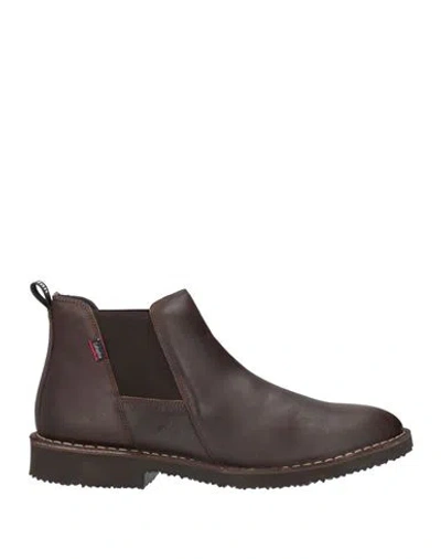 Callaghan Man Ankle Boots Dark Brown Size 12 Leather