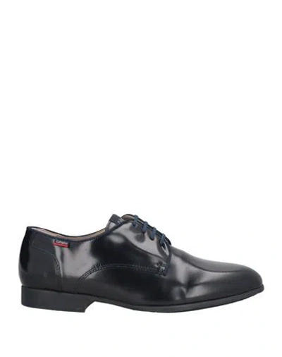 Callaghan Man Lace-up Shoes Midnight Blue Size 9 Leather