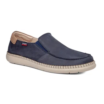 Callaghan Men's Sostenible Leather Loafer In Navy In Blue
