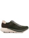 Callaghan Panelled Low-top Sneakers In Green