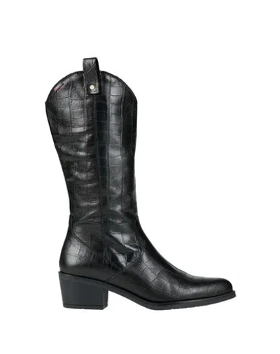 Callaghan Woman Boot Black Size 7 Leather In Multi