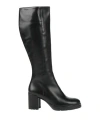 Callaghan Woman Boot Black Size 8 Leather In Black