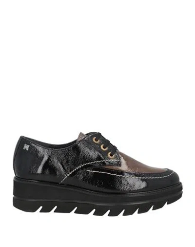 Callaghan Woman Lace-up Shoes Black Size 8 Leather