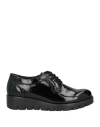 Callaghan Woman Lace-up Shoes Black Size 8 Leather In Black