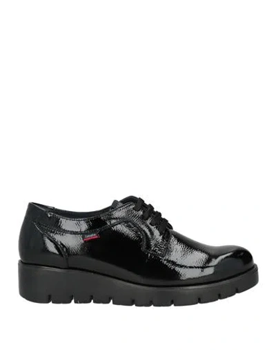 Callaghan Woman Lace-up Shoes Black Size 8 Leather