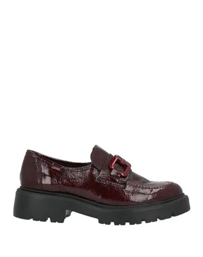 Callaghan Woman Loafers Burgundy Size 11 Leather