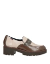 Callaghan Woman Loafers Light Grey Size 6 Leather